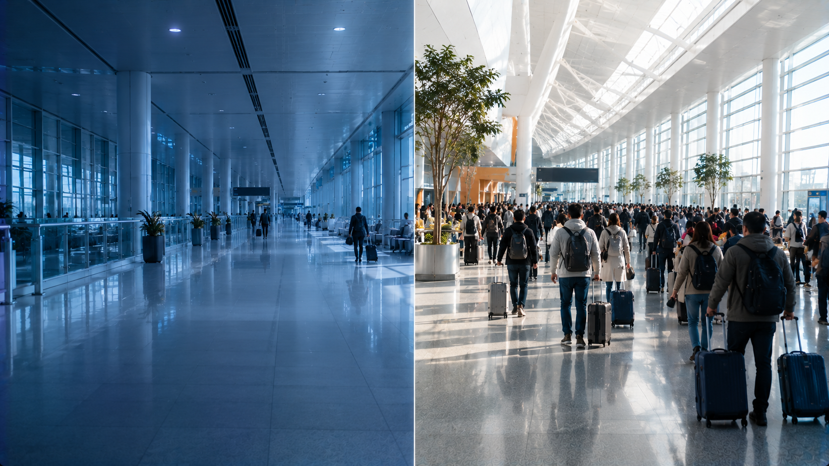 Weekday vs. Weekend at Incheon Airport